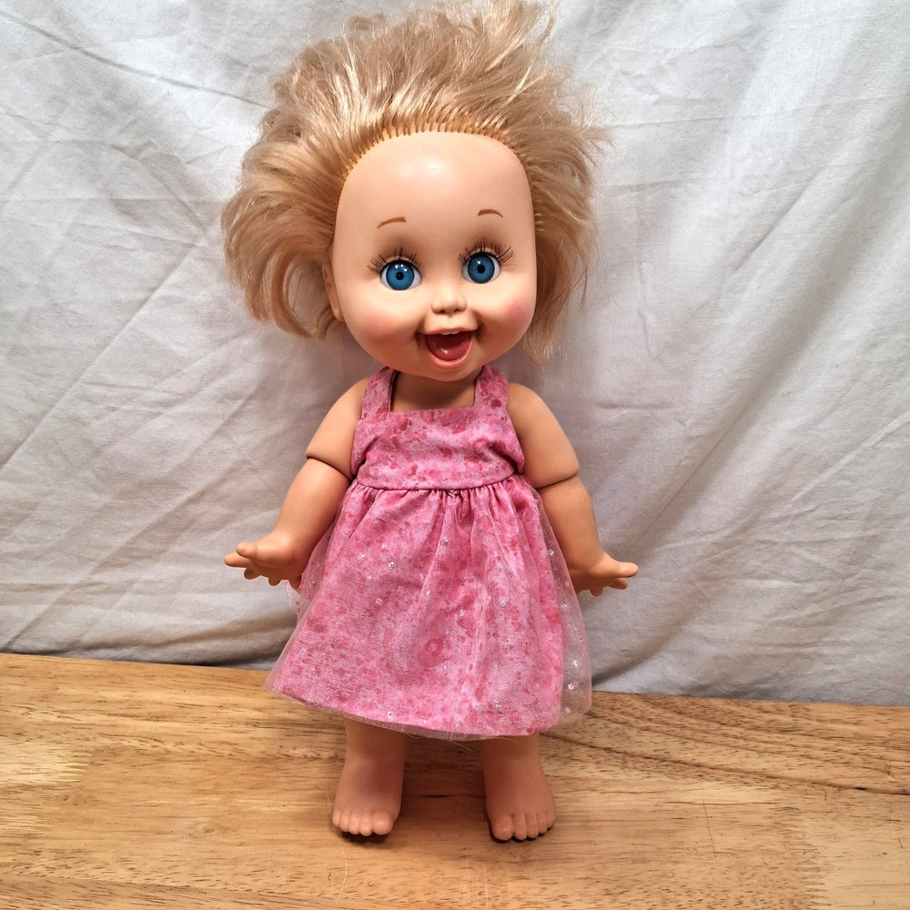 Vintage Gloob Baby Face Doll So Playful Penny #10 Blonde Hair Blue Eyes READ